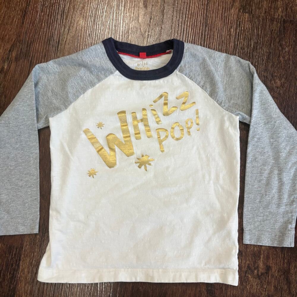 Mini Boden Roald Dahl Whizz Pop Raglan Tee Shirt Size 2-3Y The BFG Slub Top EUC